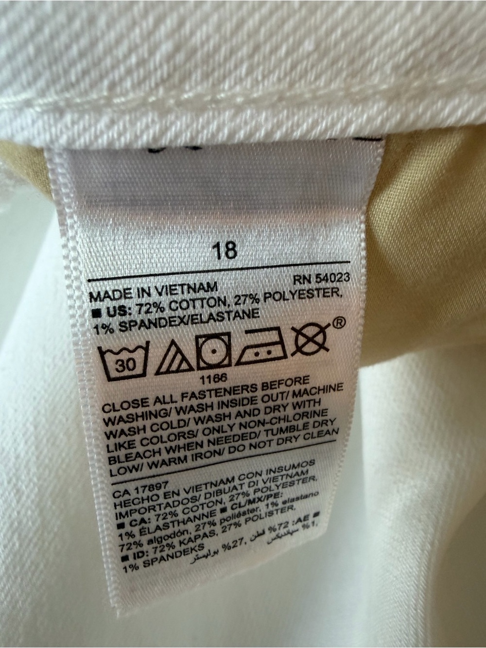 Old Navy White Wide Leg Pants - Picture 5 of 8